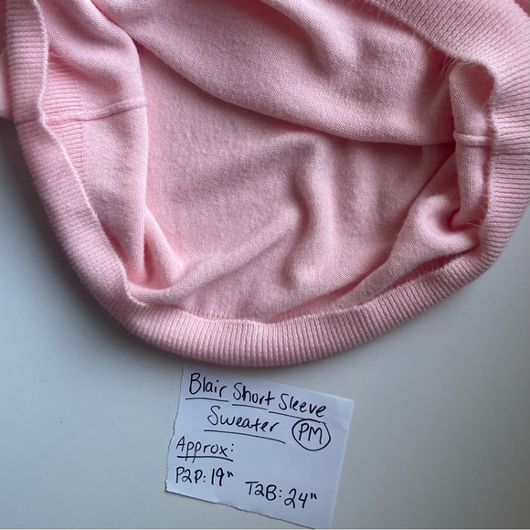 Petite Blair Short-Sleeve Sweater - Pastel Pink & Very Soft - Size PM - Picture 9 of 11